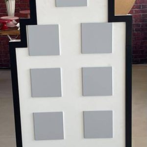 Painel Prédio Branco e preto