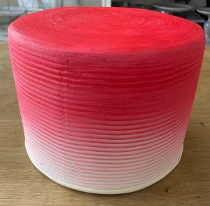 Bolo base degrade Vermelho